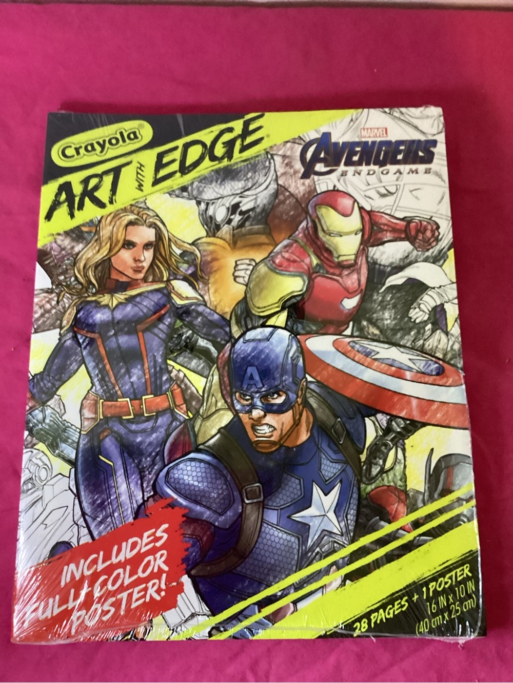 554-Crayola Art with Edge Marvel Avengers Endgame ColoringBook 28 Pages